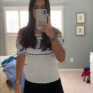 off the shoulder shirt